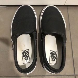 Vans Perforated Leather Slip On/Size 7.5